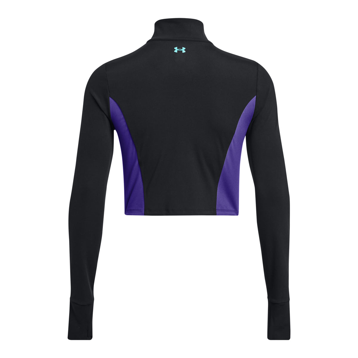 Womens Project Rock Fitted Crop Long Sleeve T-Shirt