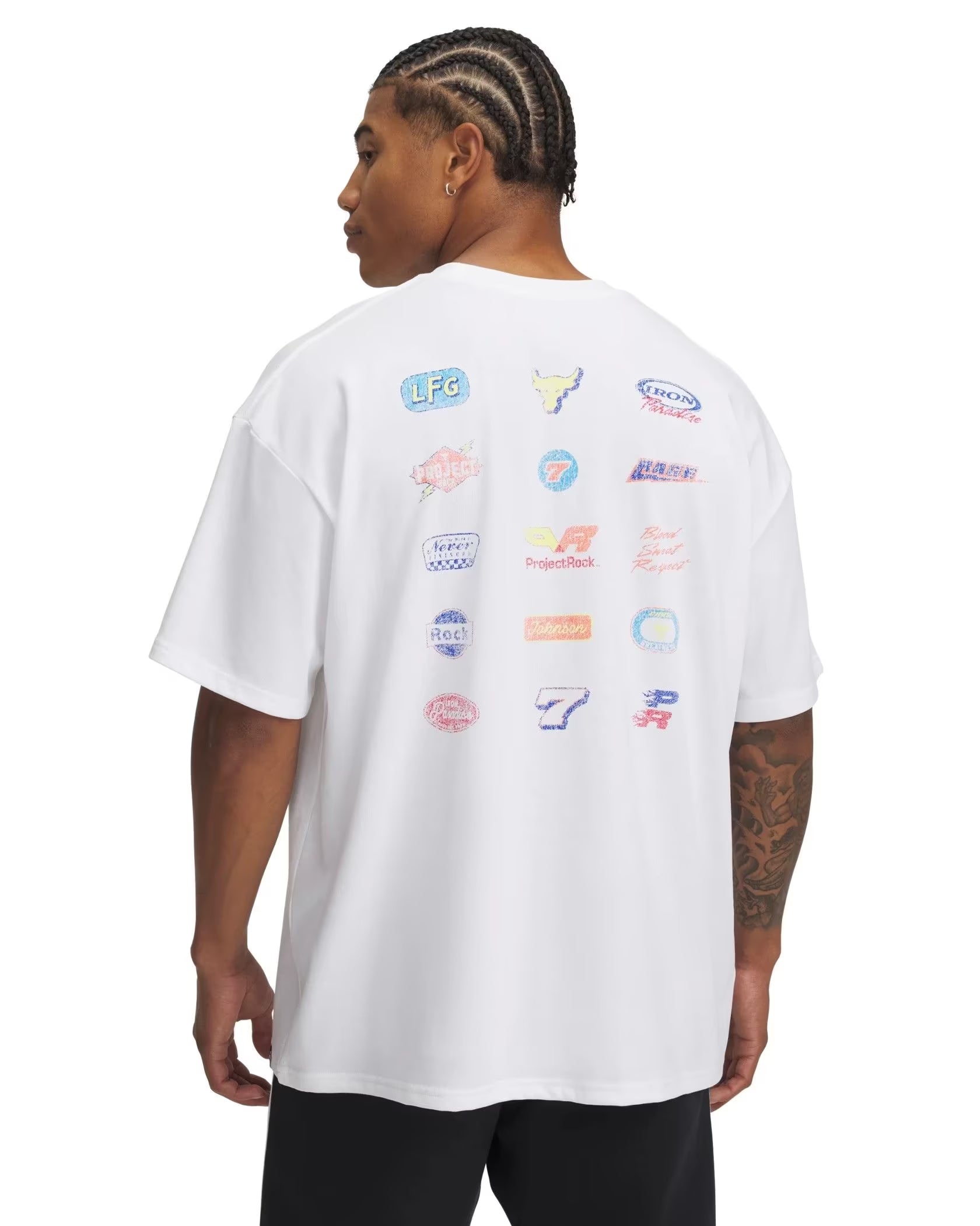 Mens Project Rock Heavyweight Short Sleeve T-Shirt