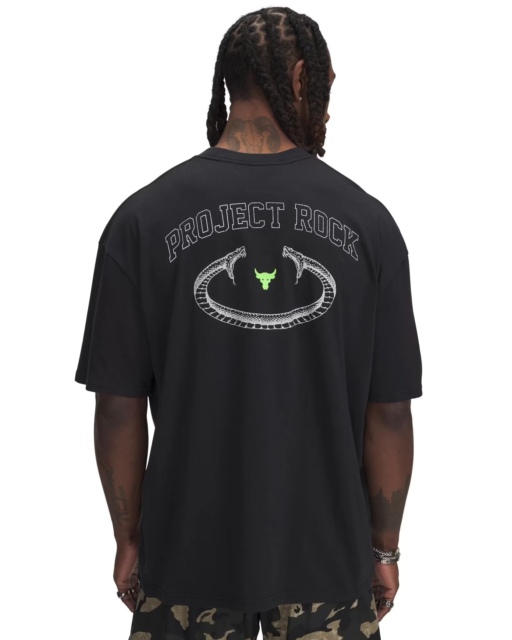 Mens Project Rock Heavyweight Short Sleeve T-Shirt