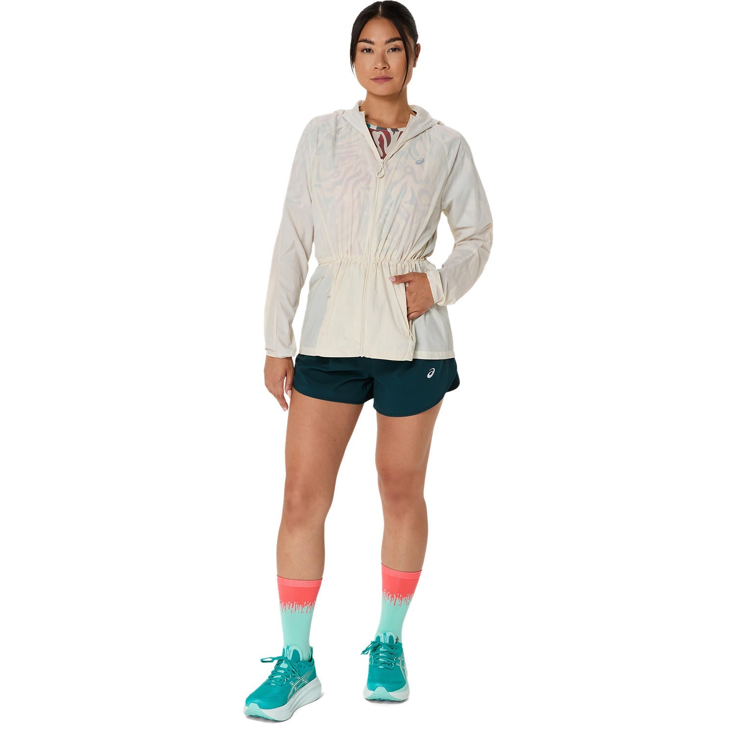 Womens Running Road Packable Jacket