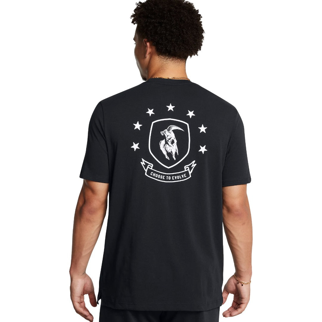 Mens Project Rock Badge Of Honor Short Sleeve T-Shirt