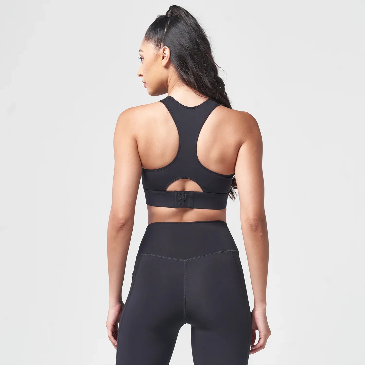 Womens Essential Racerback High Impact Sports Bra