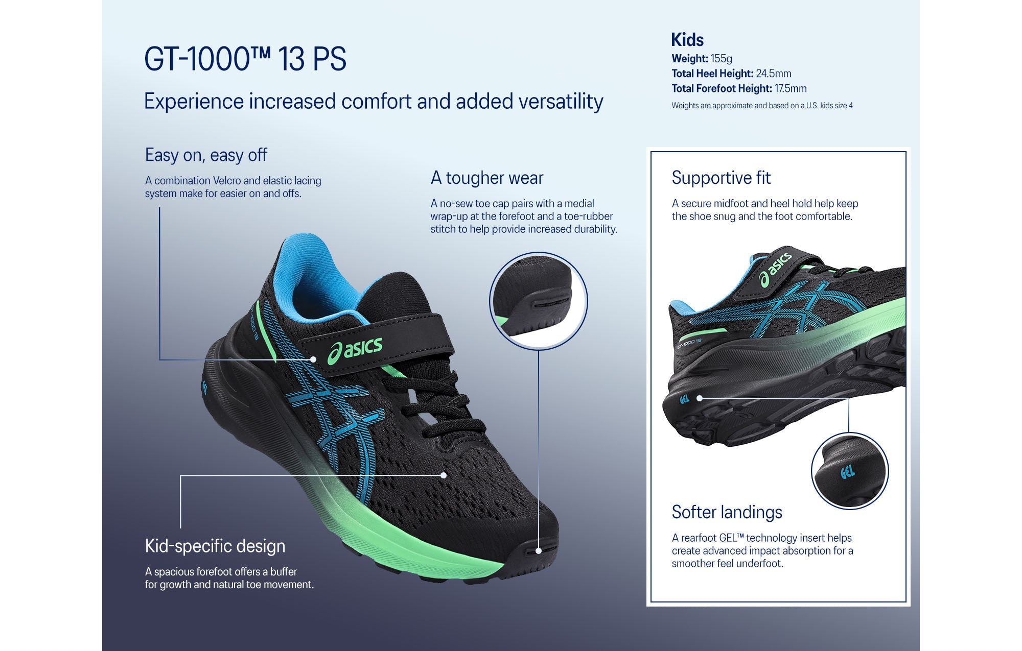 Kids GT-1000 13 Running Shoe