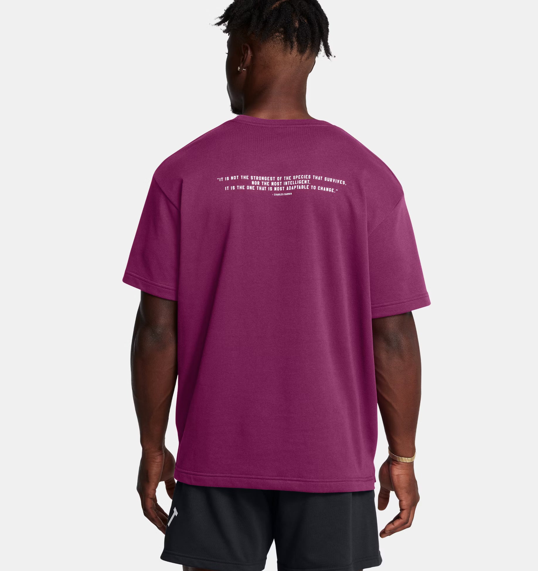 Mens Project Rock Terry Top Short Sleeve T-Shirt