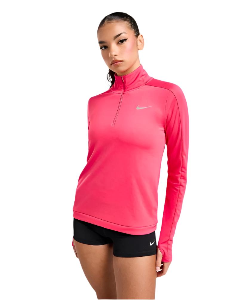 Womens Running Dri Fit Pacer Half Zip Long Sleeve T-Shirt