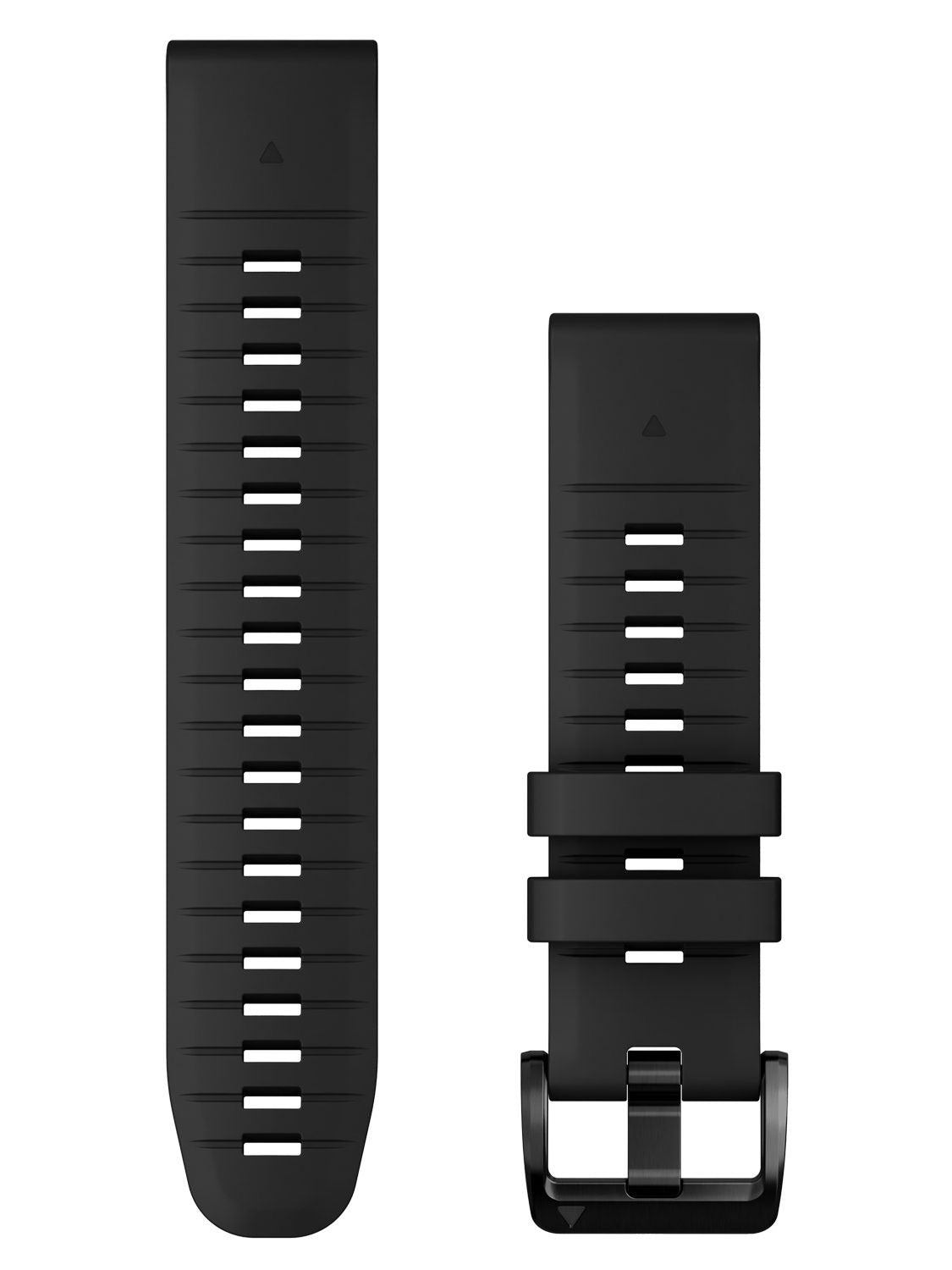 Quickfit 22 Watch Bands Black Silicone Band