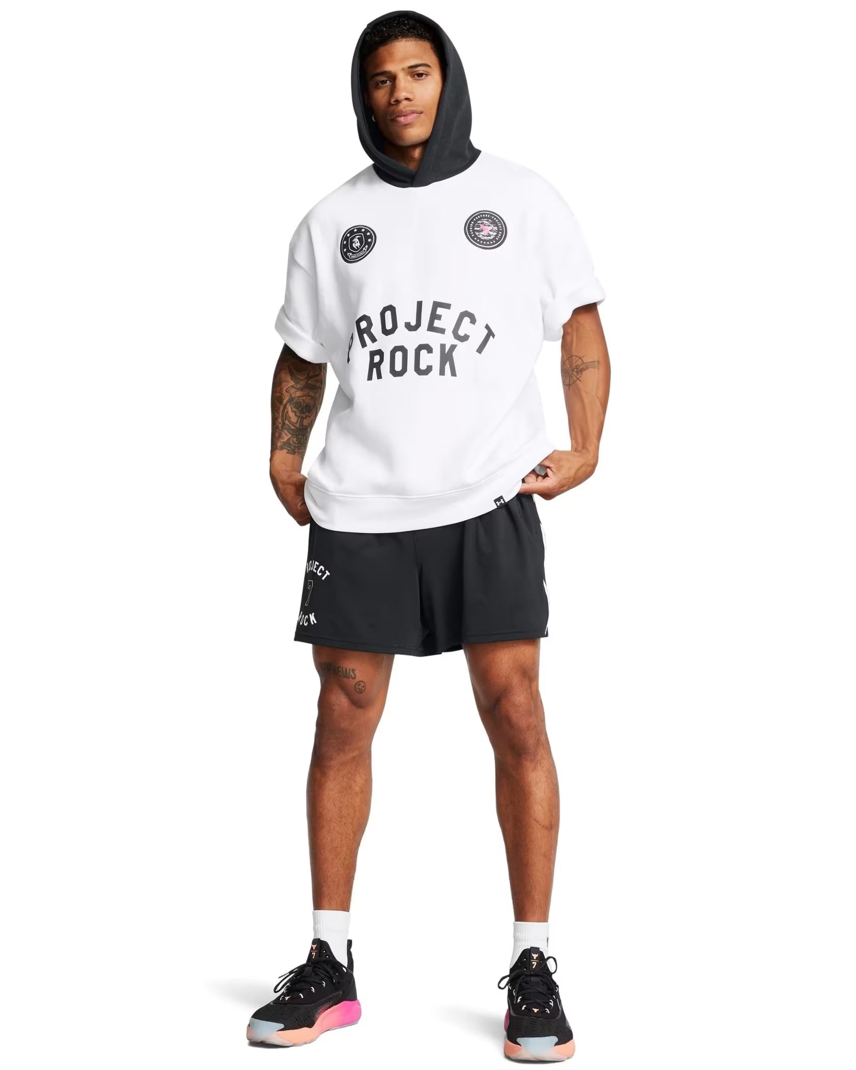 Mens Project Rock Icon Fleece Hoodie