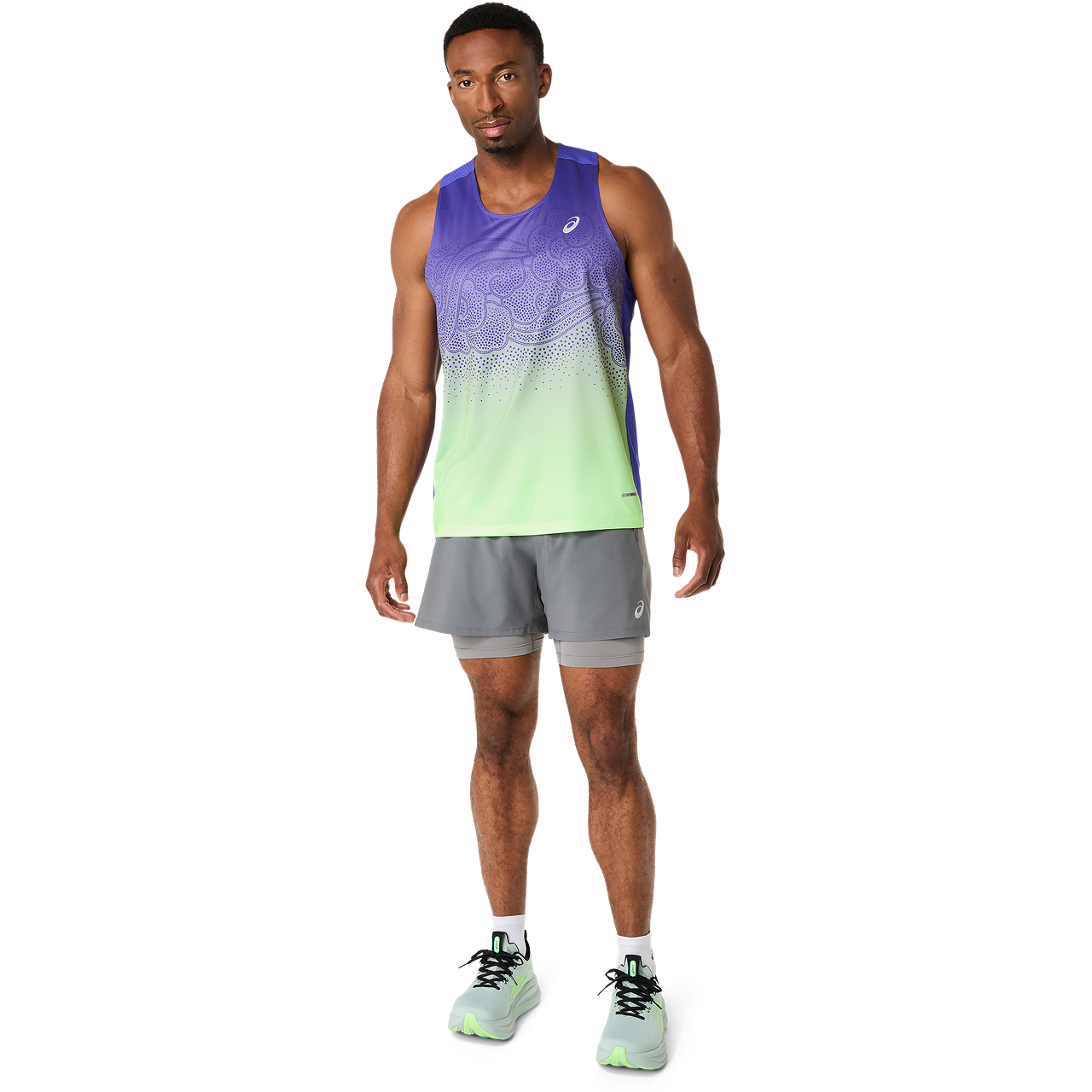 Mens Road 2-in-1 5 Inch Short