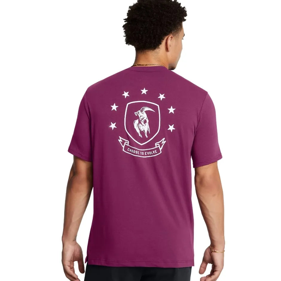 Mens Project Rock Badge Of Honor Short Sleeve T-Shirt