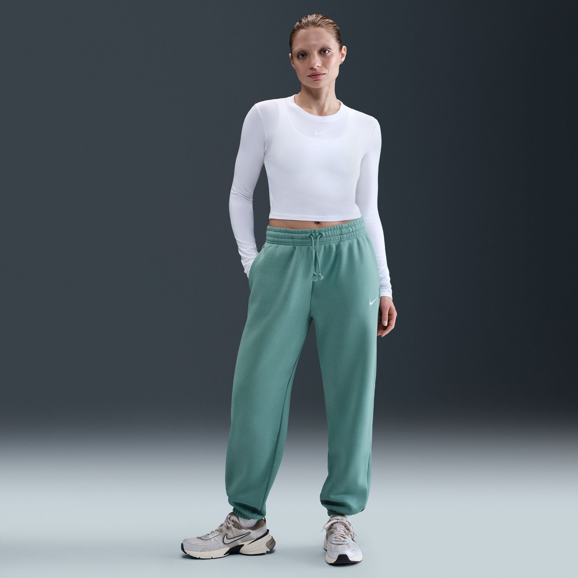 Womens Phoenix Fleece High Rise Cuff Pants
