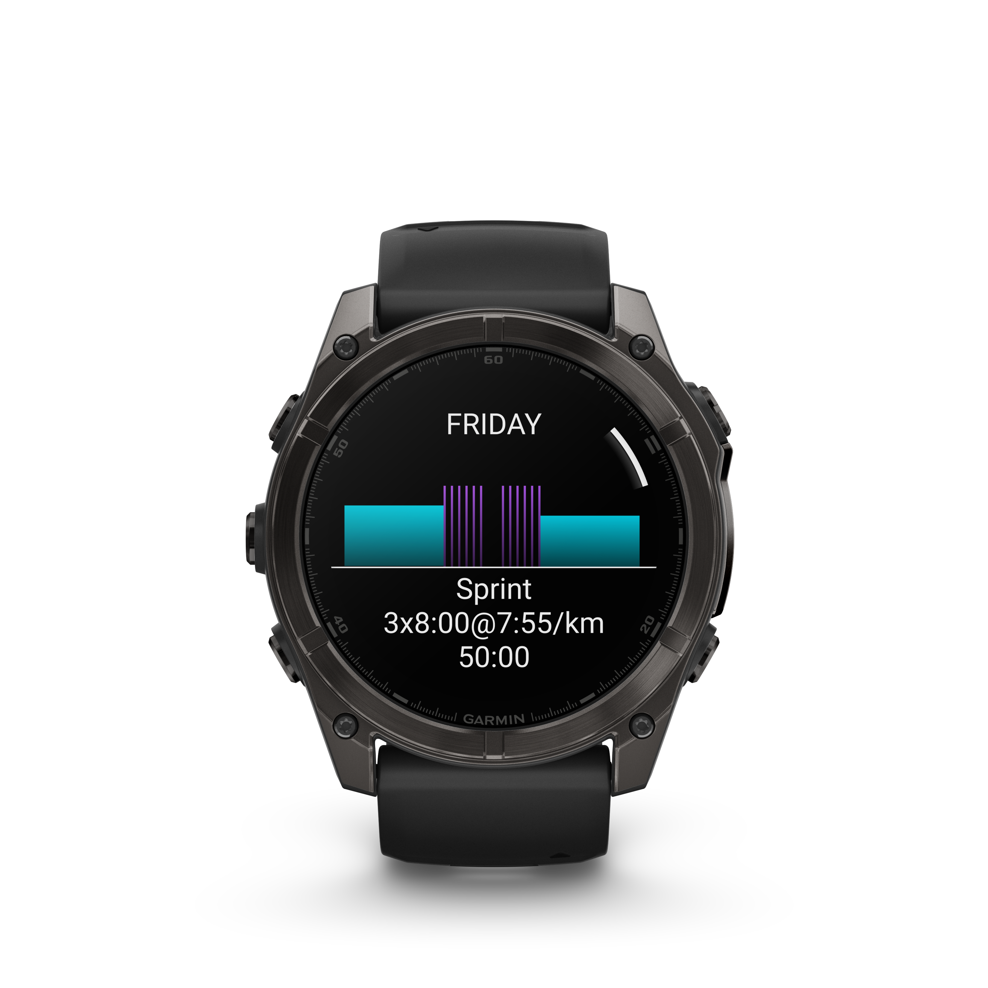 Fenix 8 Amoled Sapphire Carbon Gray Titanium Black Band 51MM