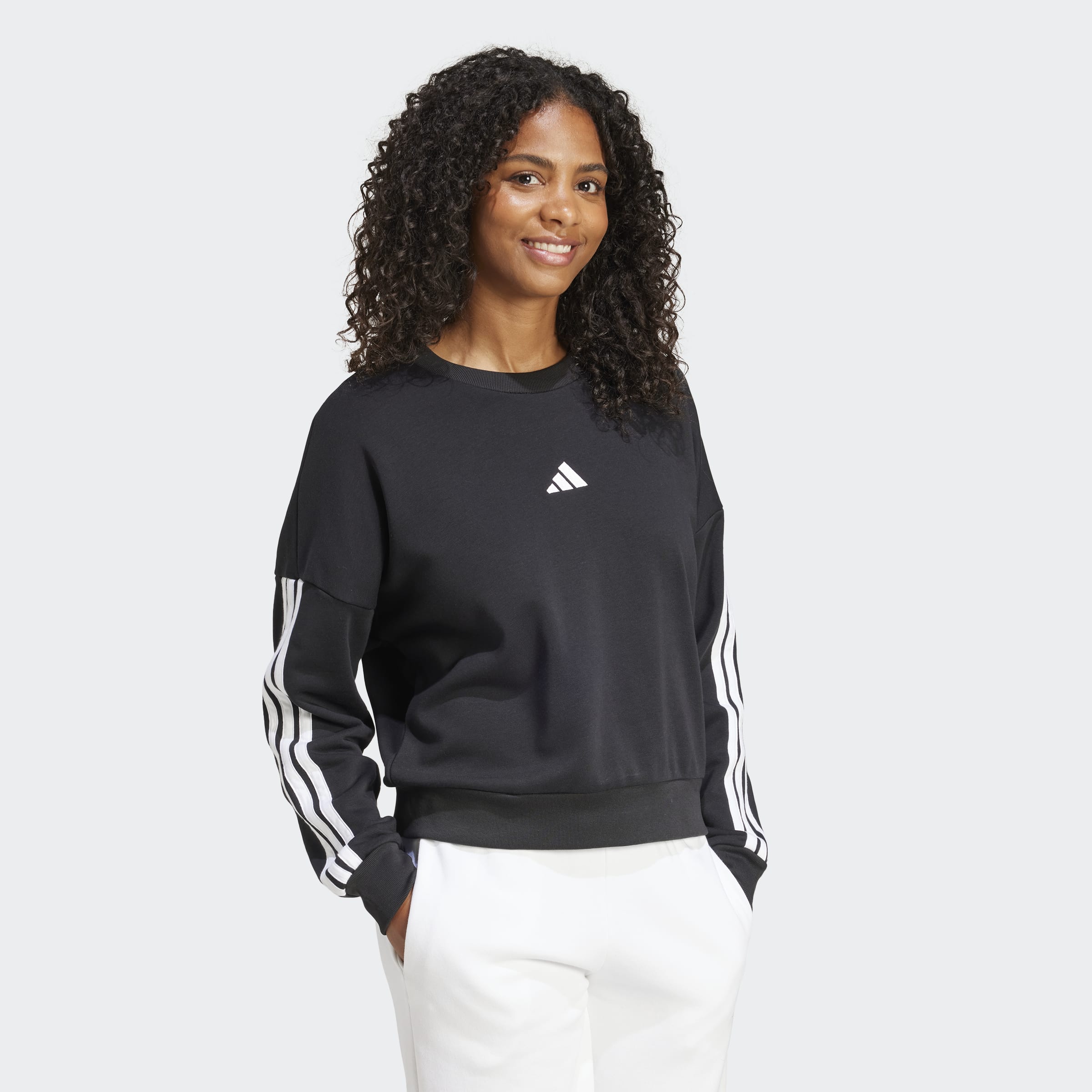 Womens 3-Stripes French Terry Sweat Shirts