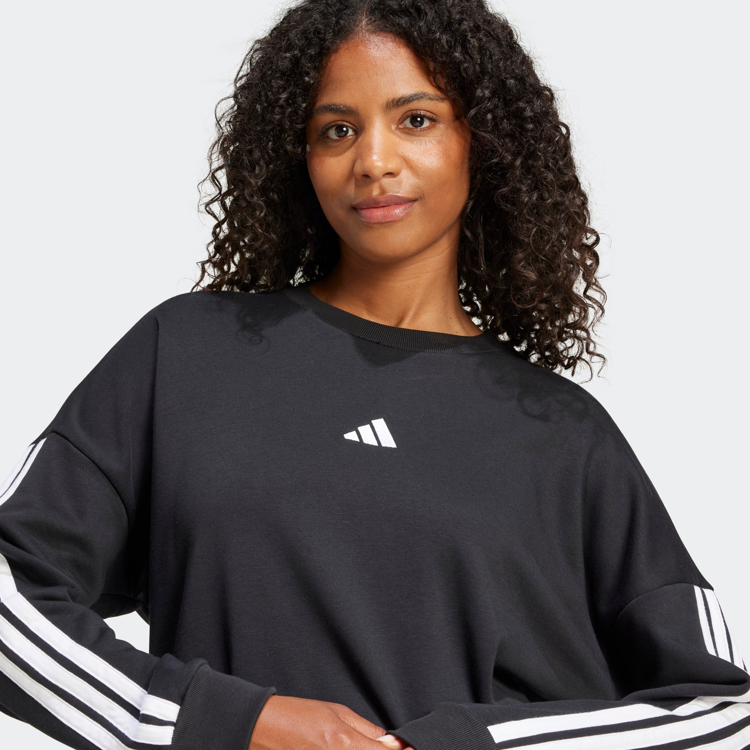 Womens 3-Stripes French Terry Sweat Shirts