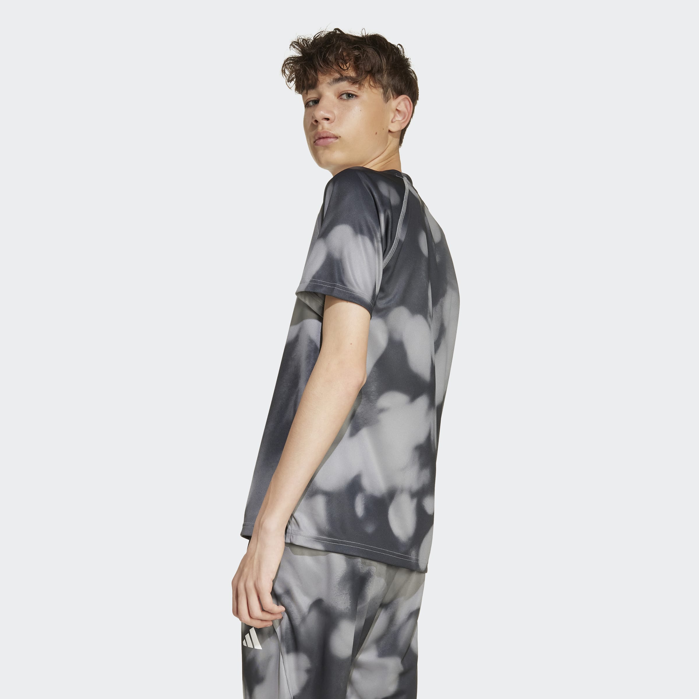 Boys Allover Graphic Short Sleeves Tees