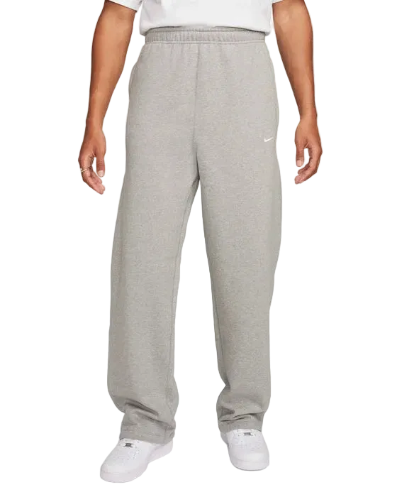 Mens Solo Swoosh Open-Hem Fleece Pants