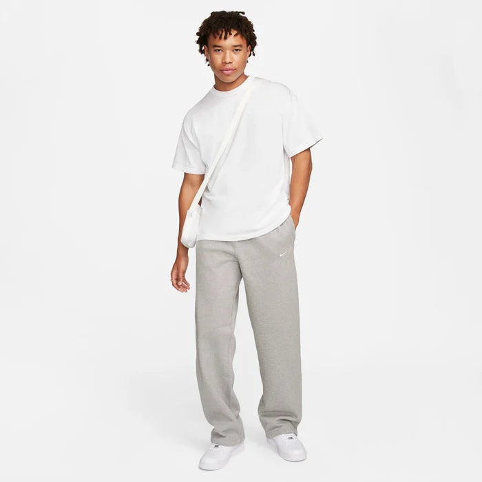 Mens Solo Swoosh Open-Hem Fleece Pants