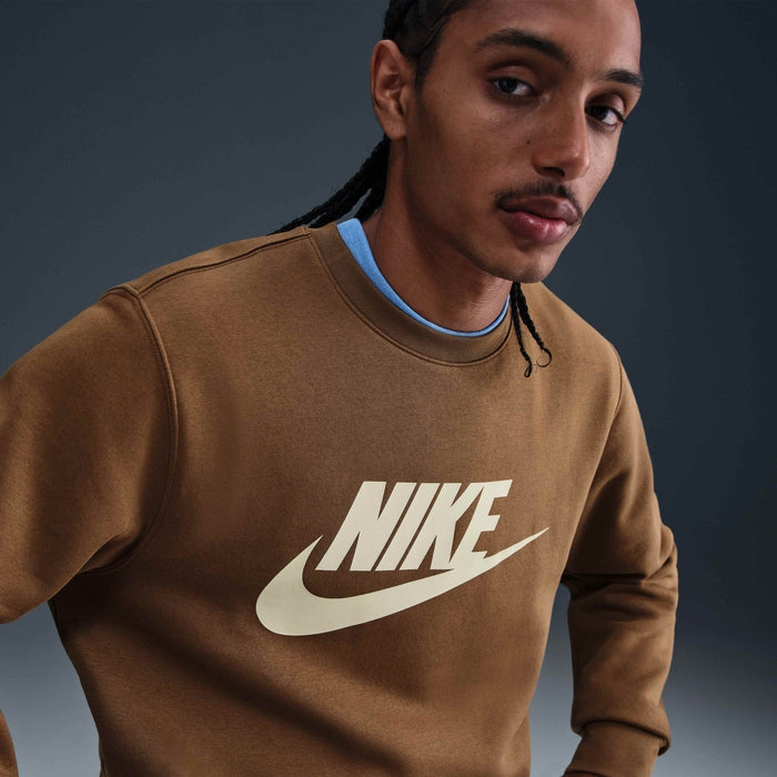 Mens Sportswear Club Graphic Fleece Crew