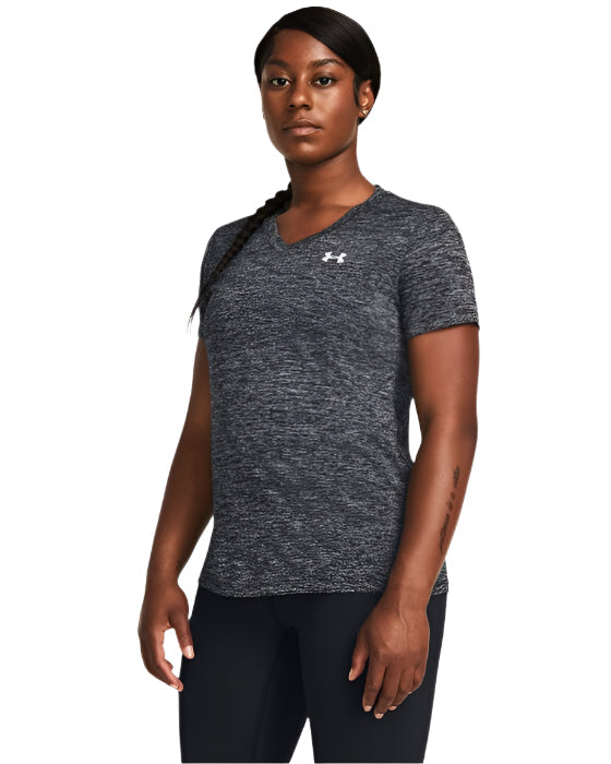 Womens Tech Twist V-Neck Short Sleeve T-Shirt