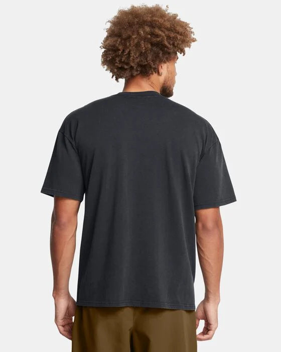 Mens Heavyweight Oversized Logo Wash Short Sleeve T-Shirt