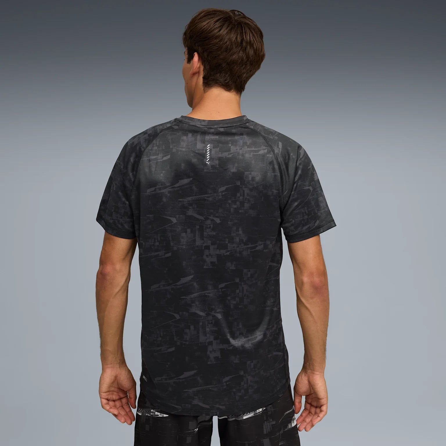 Mens Run Velocity Printed Short Sleeve T-Shirt